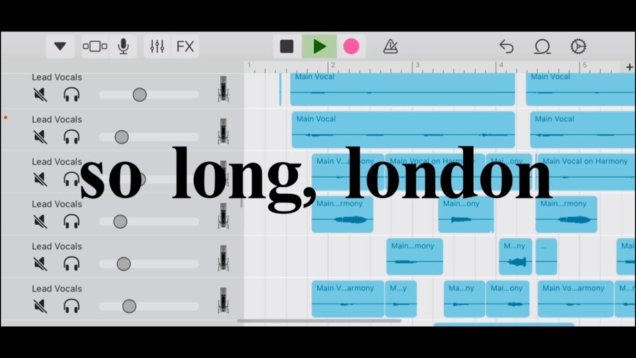 so long, london Harmonies Part 1