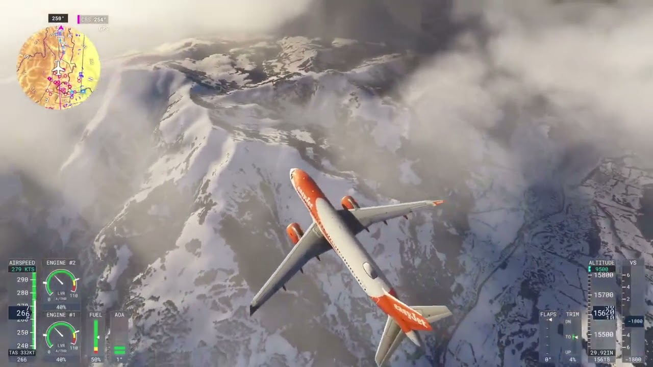 Pouso em Innsbruck A320Neo