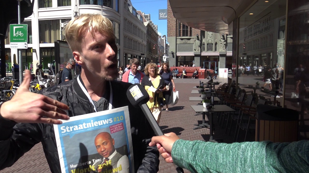 Straatnieuwsverkoper is realityster in Utopia