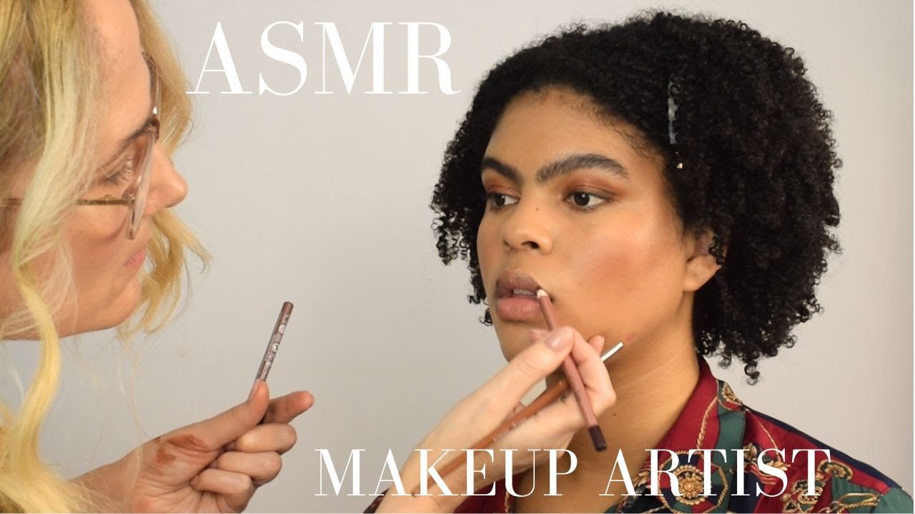 ASMR makeup artist does detailed glow up copper makeup (no talk /close up ) ✨💄