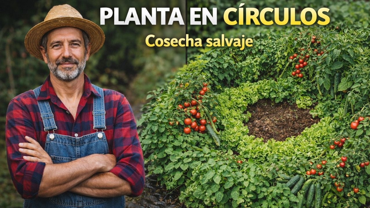Este agricultor dejó las filas, plantó en círculos y multiplicó su cosecha