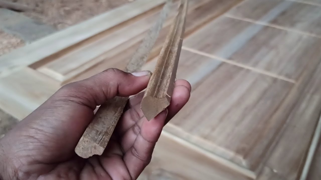 cara cepat membuat lis timbul pintu rumah,hasil rapih _ woodworking techniques