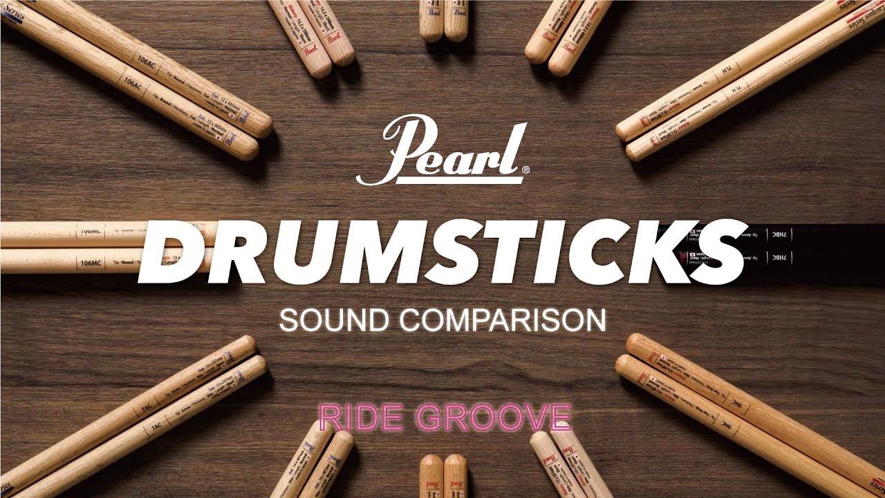 Pearl Drum Sticks - Sound Comparison (Ride Groove)