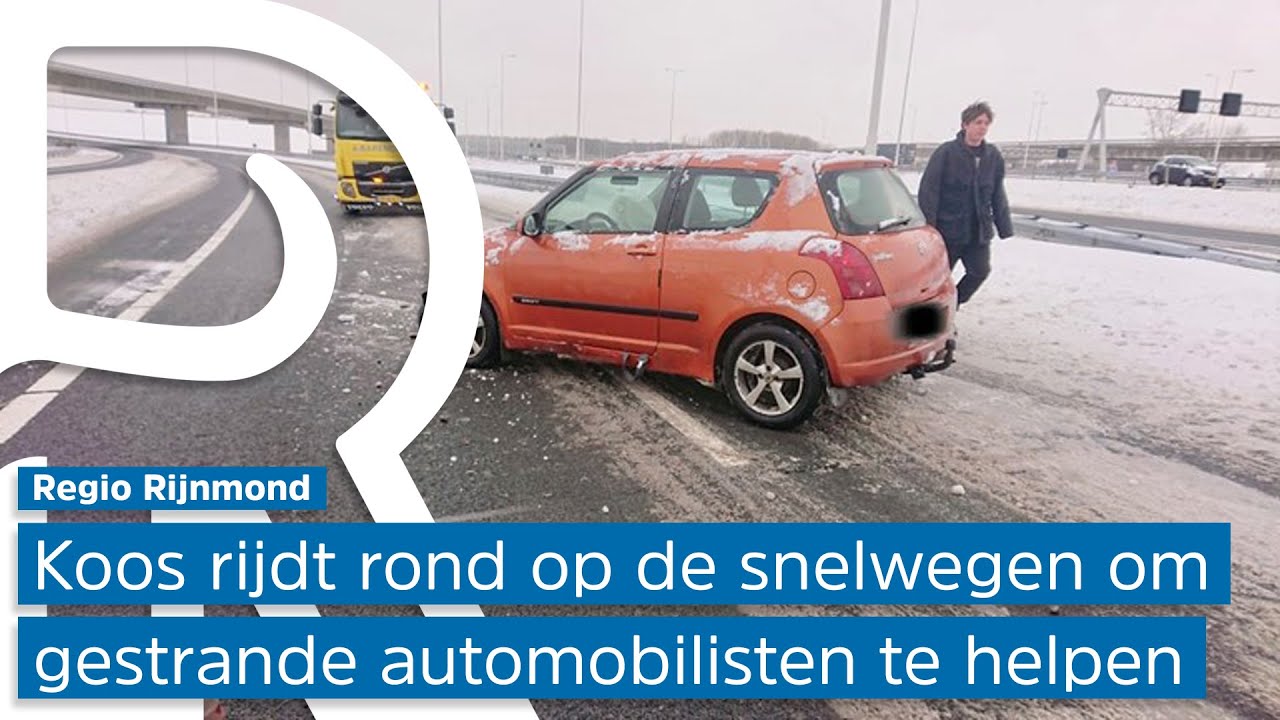 Auto's in de berm en op de vangrail: berger Koos heeft het er druk mee