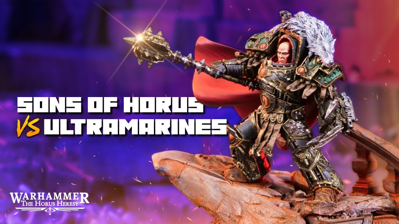 Sons of Horus vs Ultramarines - A LIVE Horus Heresy Battle Report