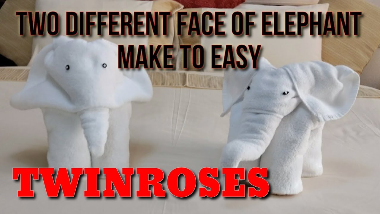 TOWEL ELEPHANT'S HOW TO MAKE |TOWEL ANIMAL FOLDING|TOWEL TUTORIAL|TOWEL ART|TOWEL FOLDING DESIGN.