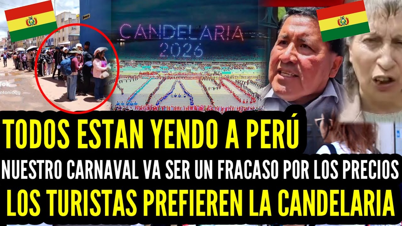YA NOS GANÓ PERÚ!!😱 CIENTOS de BOLIVIANOS Prefieren LA CANDELARIA por ALTOS PRECIOS de ORURO 🎭