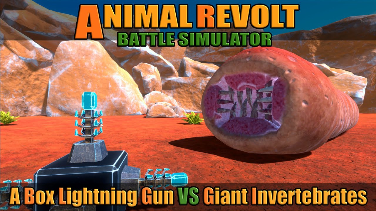 A BOX Lightning Gun vs Giant Invertebrates - Animal Revolt Battle Simulator