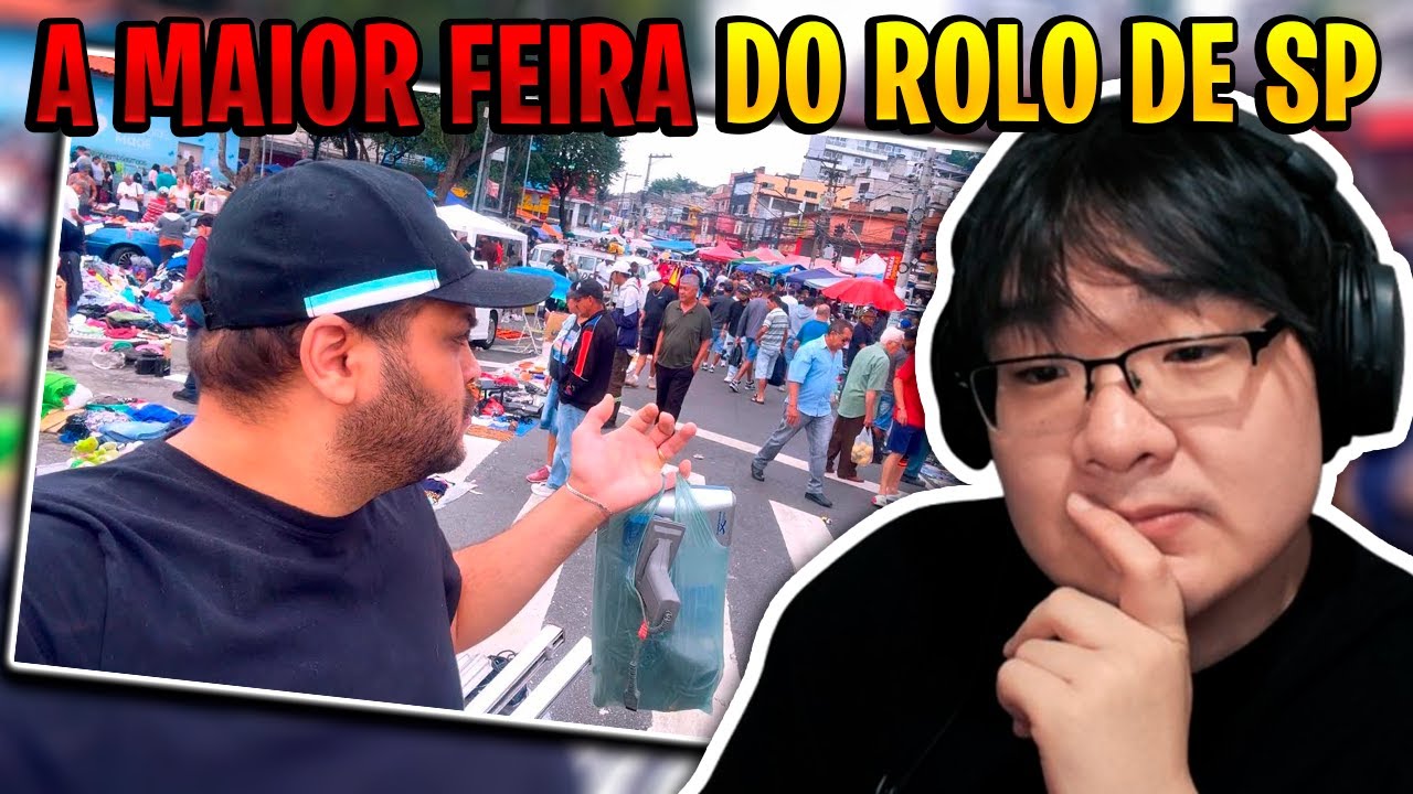 Achei a maior Feira do rolo de São Paulo (Droops Games) | Tiba REACT