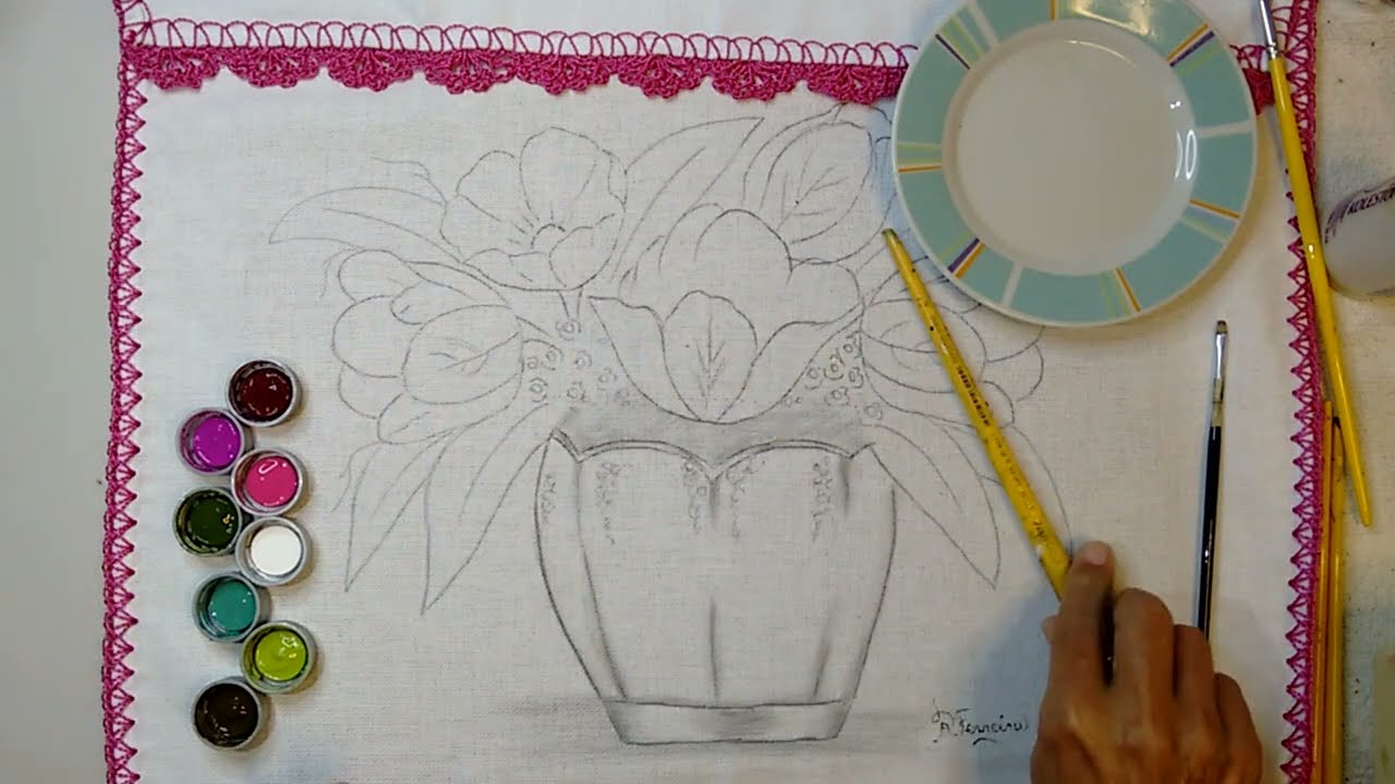Roberto Ferreira - Novo Projeto - Vamos Aprender Vazo com Pintar Tulipas  - Parte 1