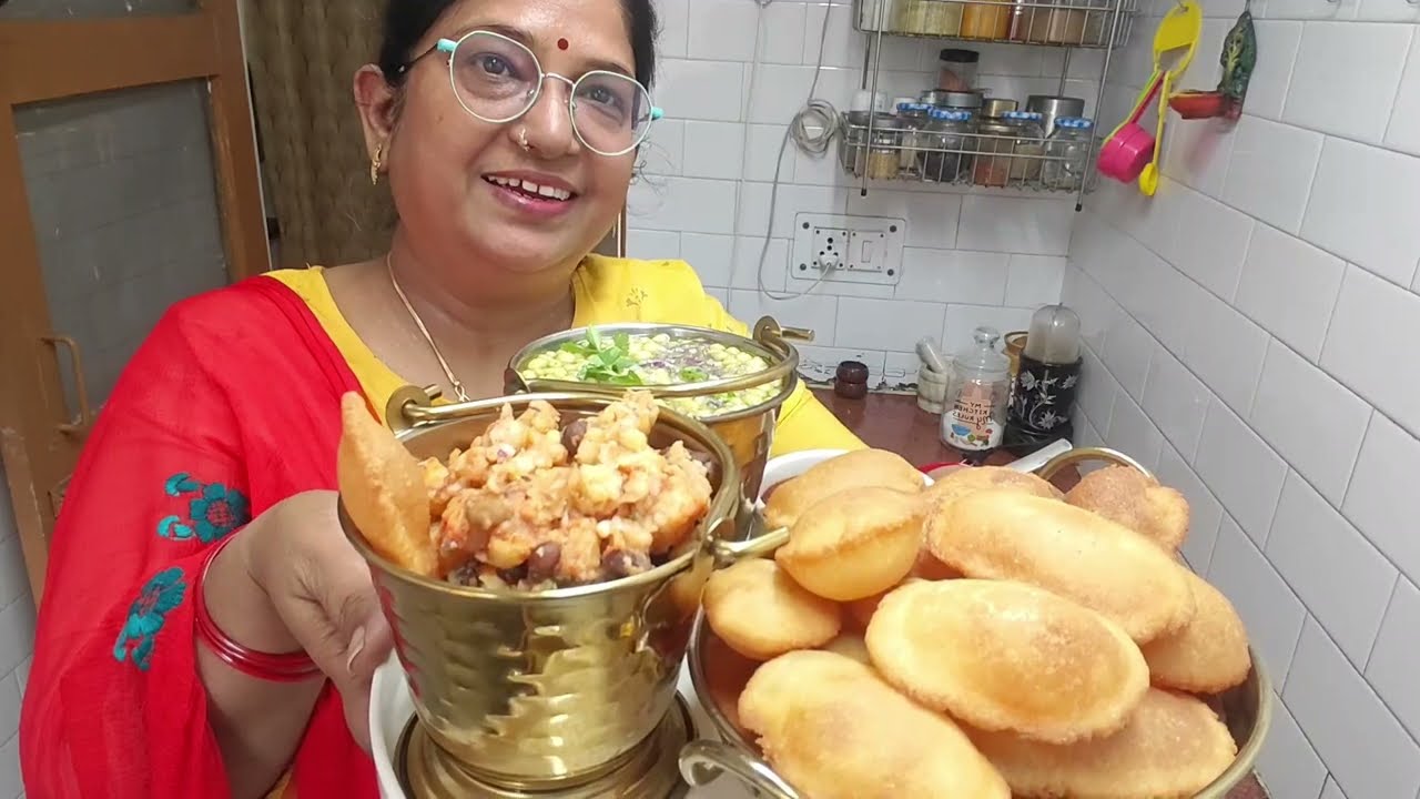 बजार भूल जाओगे घर पर बनाओ 100% फूली हुई पानी पूरी#saritadubeykitchen 
