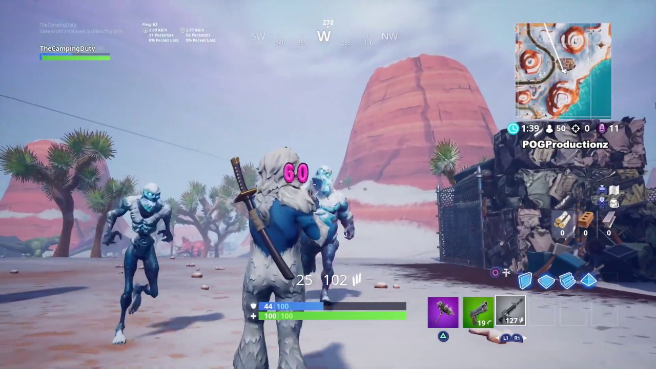 DESTROY RANGED ICE FIENDS - Fortnite Ice Storm Challenge