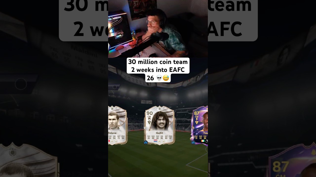 30 million coin team 2 weeks into the game 💀😂 #eafc26 #shorts