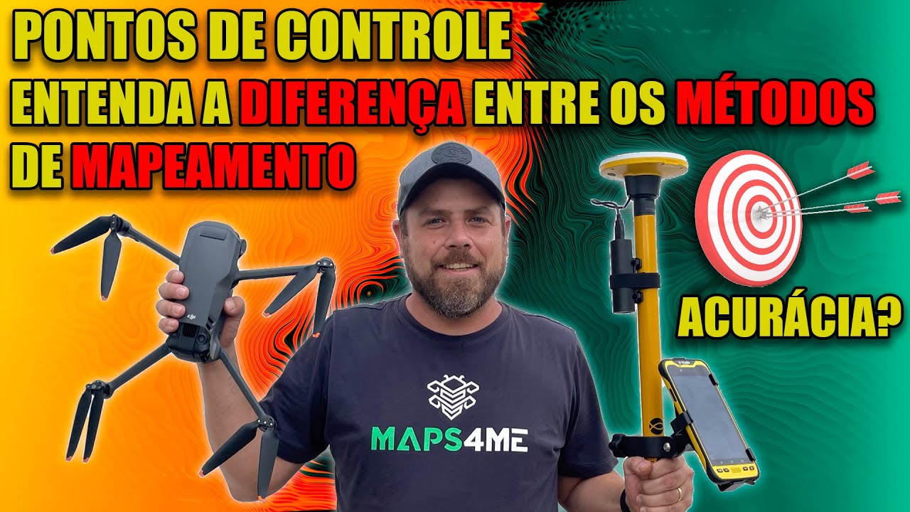 MAPEAMENTO com PONTOS DE CONTROLE. Entenda a diferença entre os métodos de MAPEAMENTO