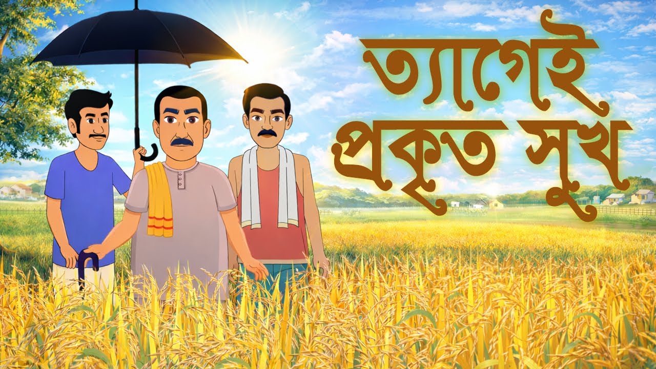 ত্যাগেই প্রকৃত সুখ । Bangla New Carton 2026 । Bangla carton । ssoftoons new carton