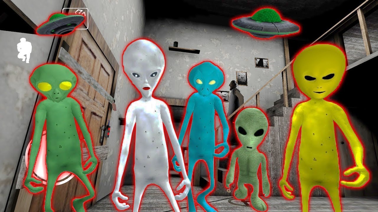 5 ПРИШЕЛЬЦЕВ СОСЕДИ ГРЕННИ Зона 51 - Alien Neighbor. Area 51 Escape Granny