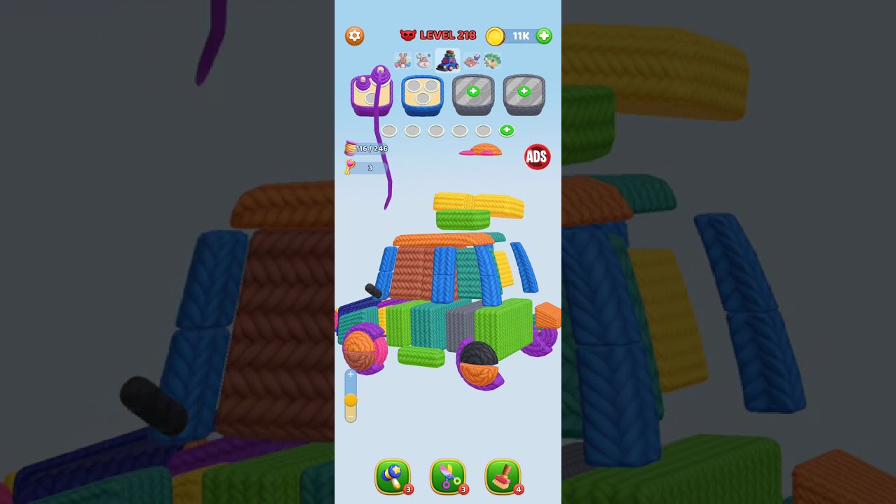 Yarn fever level 218