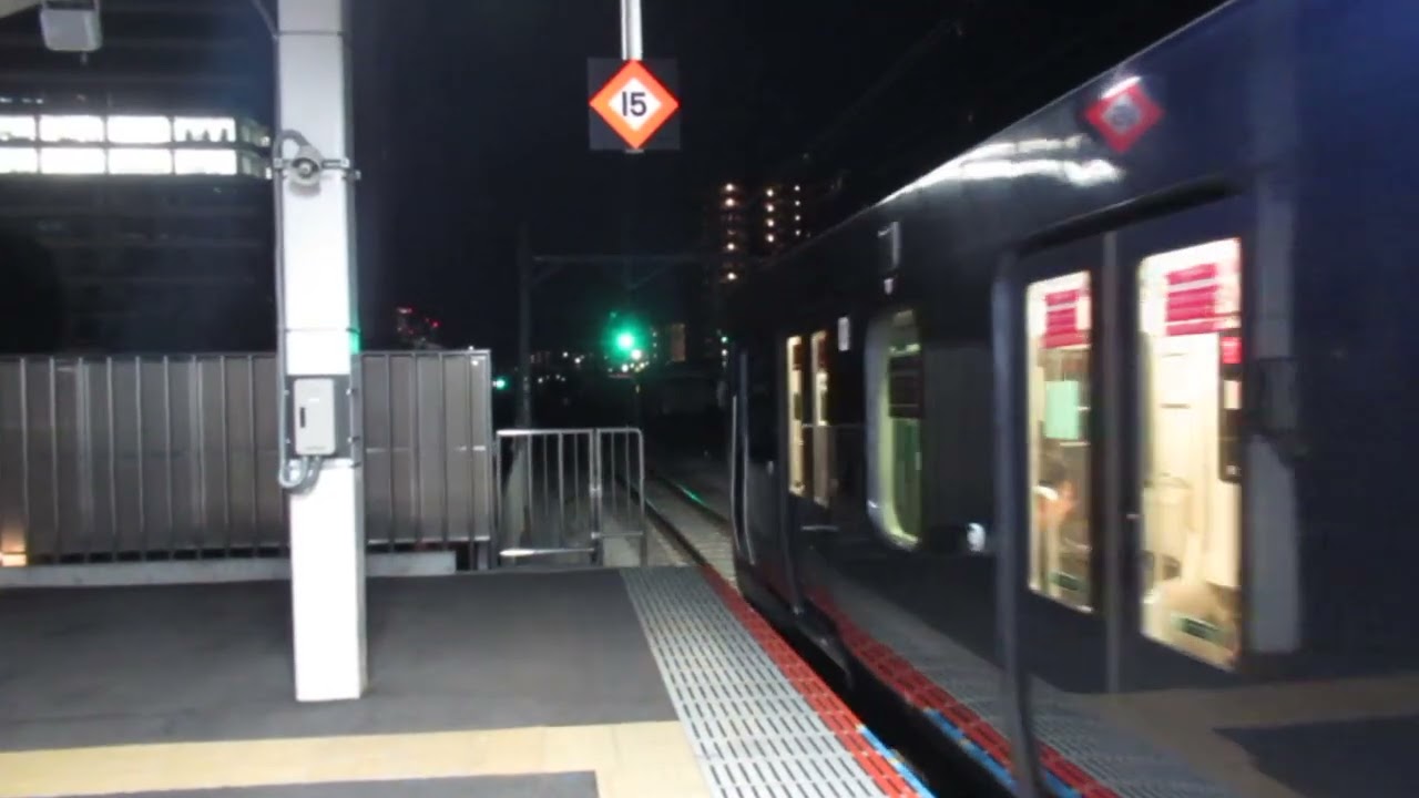 相鉄12000系　発車　JR横須賀線・湘南新宿ライン　武蔵小杉駅(JO-15・JS-15)
