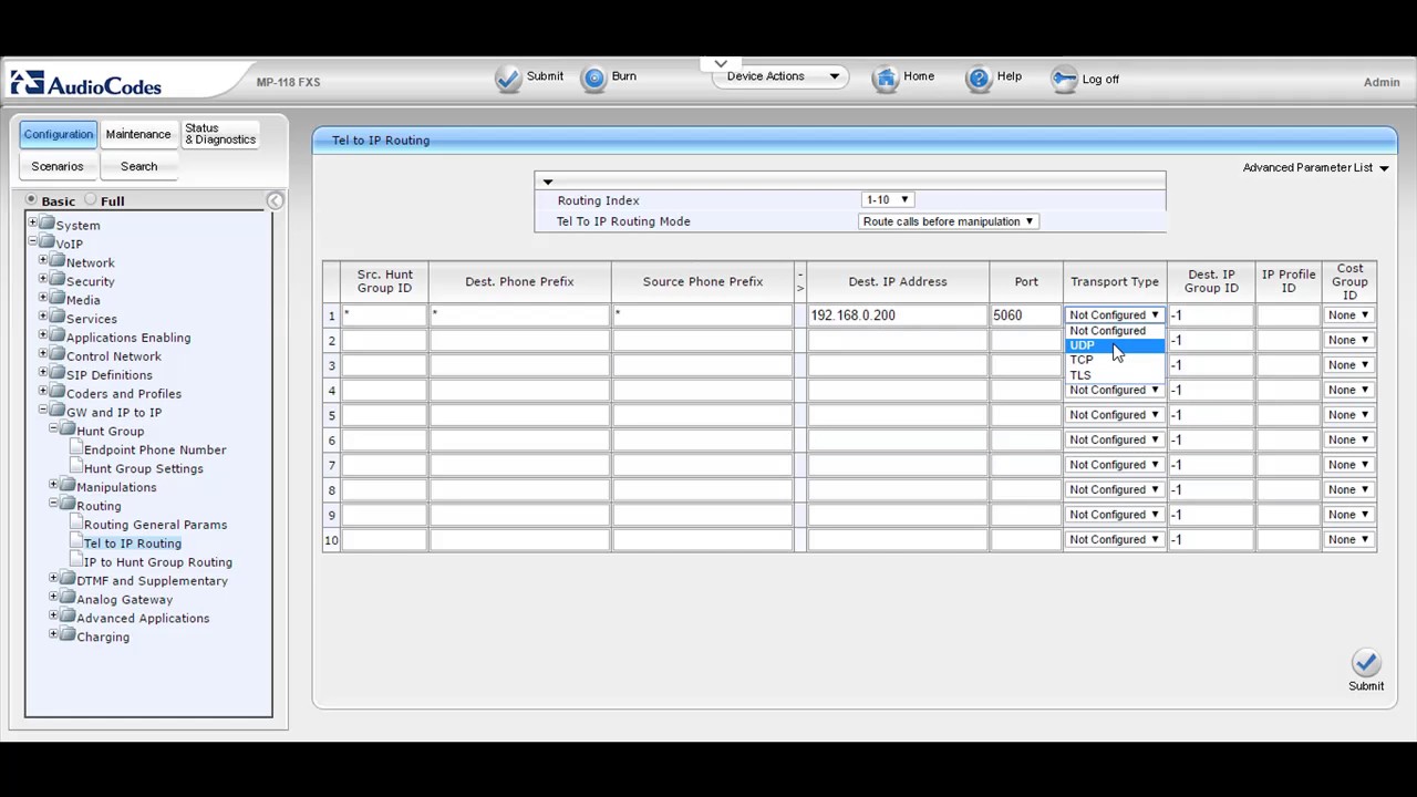 Configurando Gateway FXS Audiocodes MP118 | Setting up FXS ports on Audiocodes MP-118