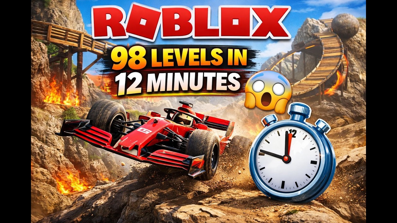 Roblox Offroading With F1 Car | 98 Levels in Under 12 Minutes 😱