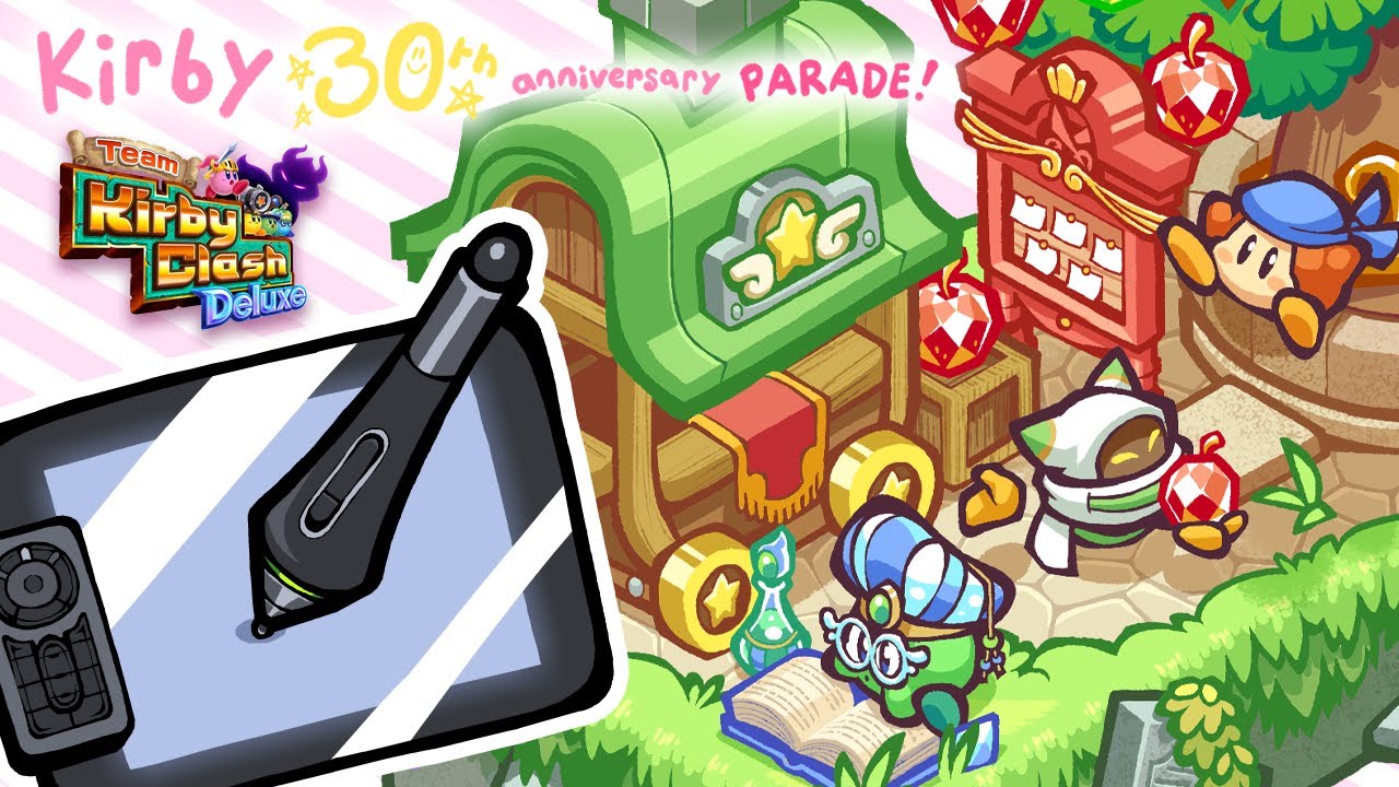 Kirby 30th Anniversary Parade [Team Kirby Clash Deluxe] - Time-Lapse Drawing #Kirby30