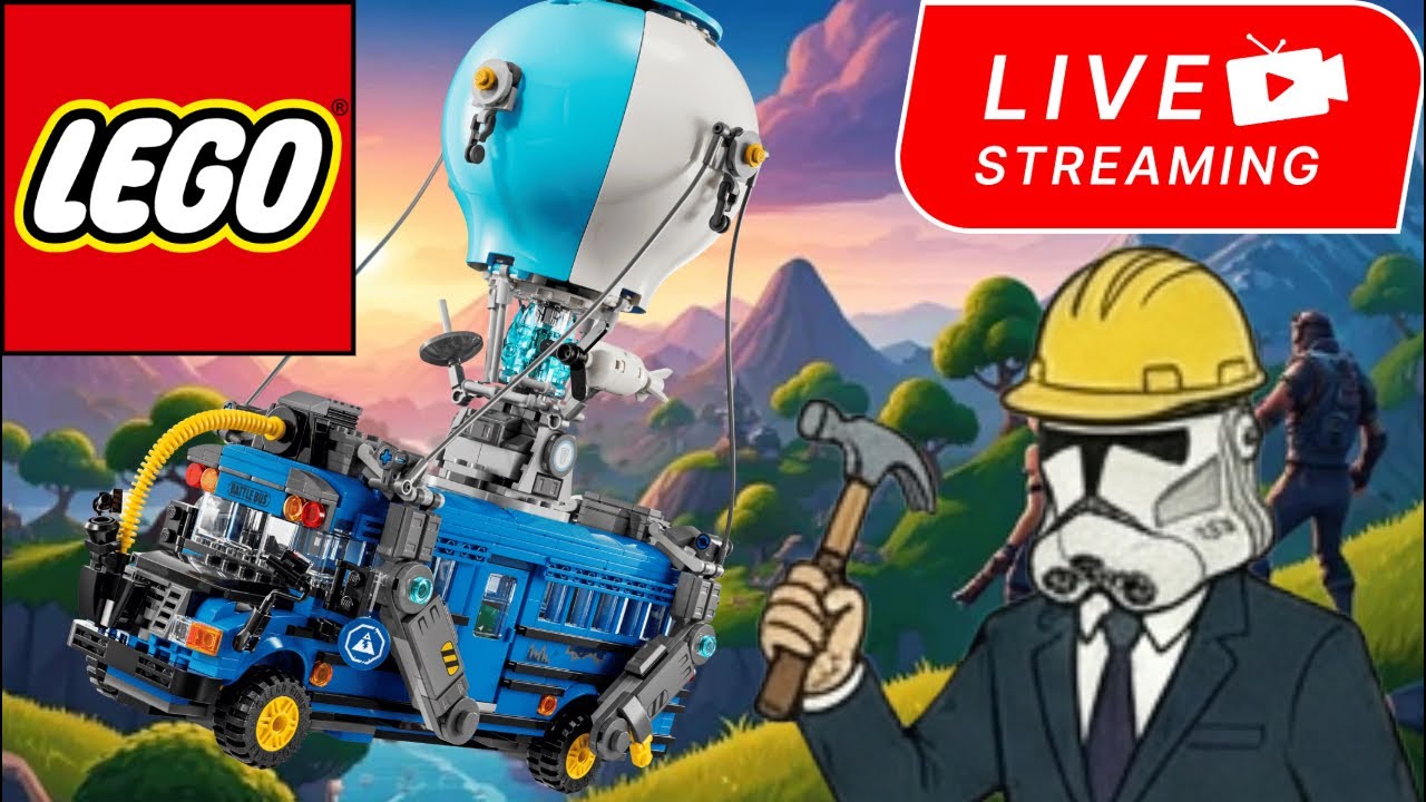 LEGO LIVE BUILD FORTNITE BATTLE BUS PART 2