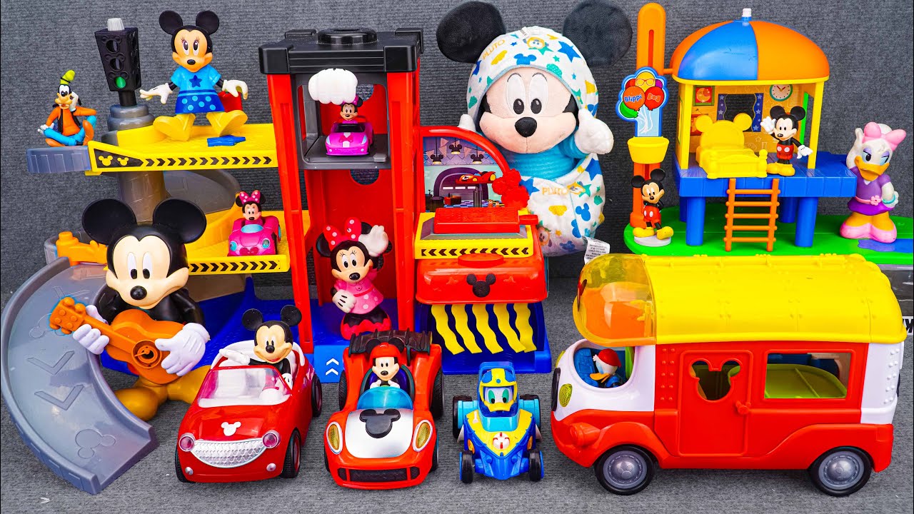 Satisfying with Unboxing Disney Mickey Mouse Garage Playset | Review Toys ASMR