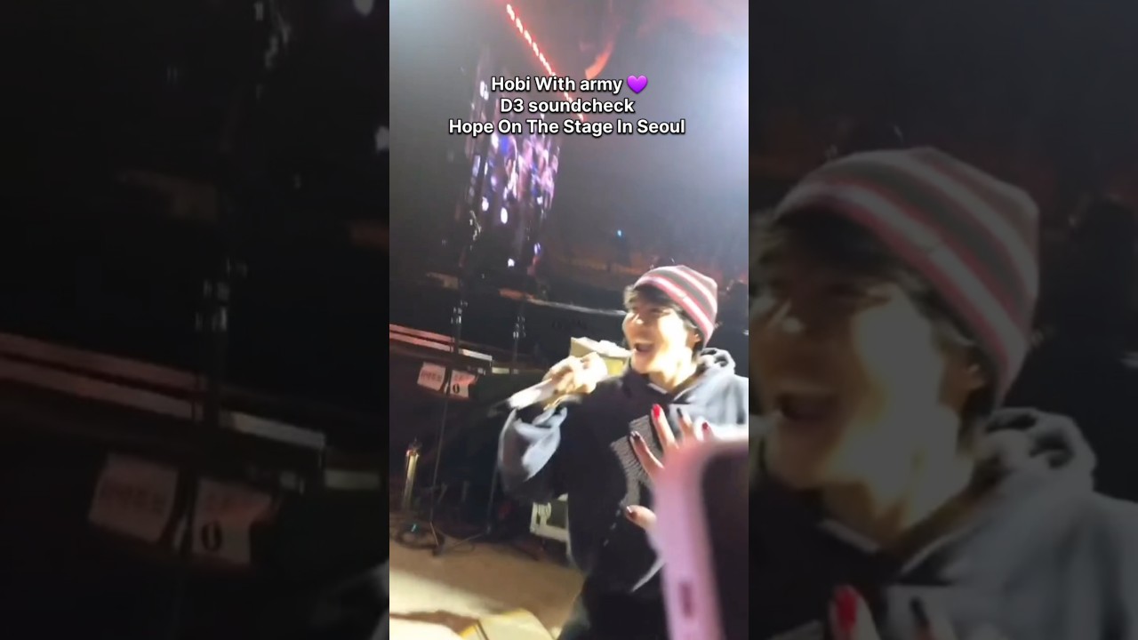 Hobi With Army😭💜D3 soundcheck | Hope On The Stage In Seoul D3 #jhope #shorts #bts