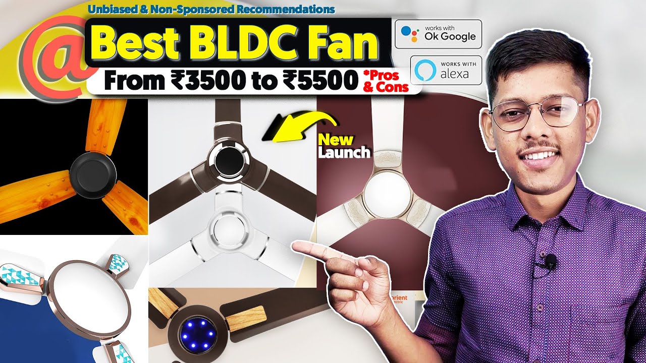 [NEW]🥶 High AIR FLOW Best BLDC Ceiling Fan in India 2024 🥶 with Best SMART Fan 🥶 Under 4000 | 5000