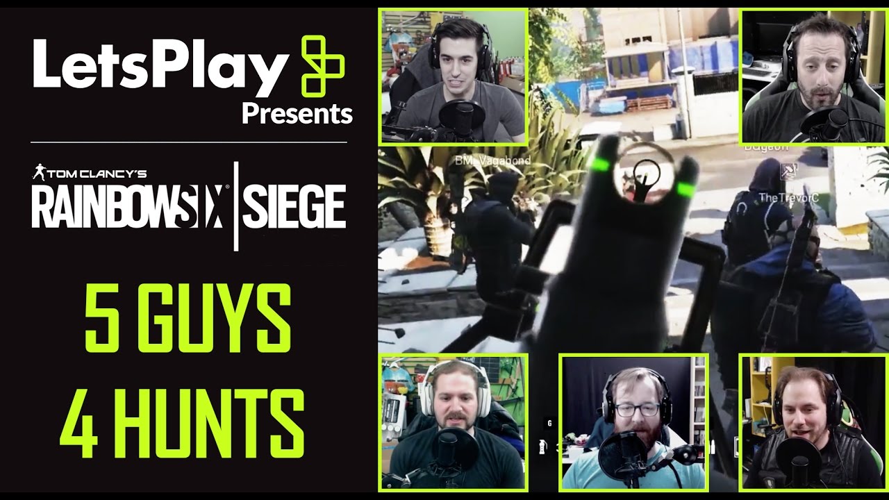 Rainbow Six Siege: 5 Guys, 4 Hunts With Achievement Hunter | Let&rsquo;s Play Presents | Ubisoft