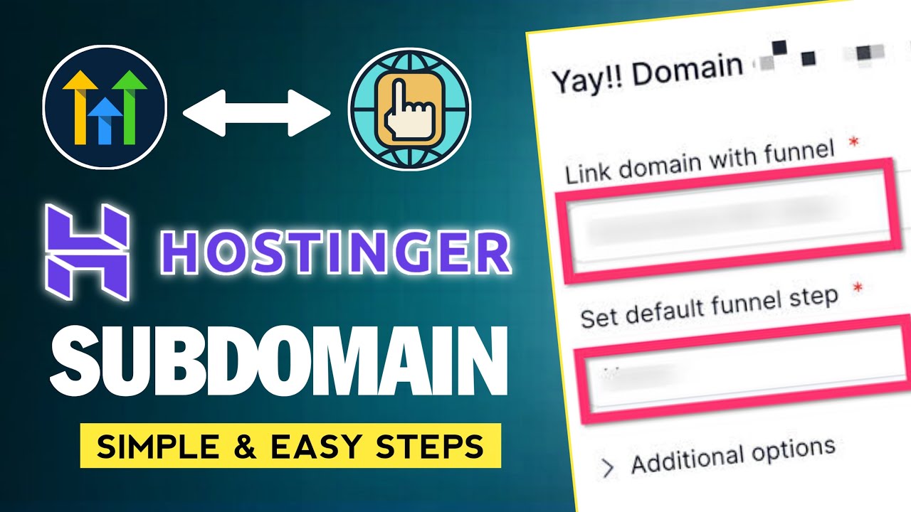 Hostinger Subdomain to GoHighLevel in 3 MINUTES (WhiteLabel Setup Guide)