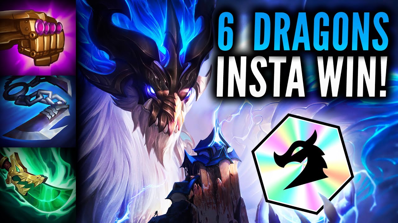 PLAYING 6 DRAGONS ASCENSION GIVES ME A FREE WIN! | Teamfight Tactics Set 7.5 Patch 12.20