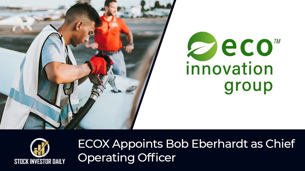 ECOX Appoints Bob Eberhardt as Chief Operating Officer to Lead GTL and Sustainable Fuel Deployment