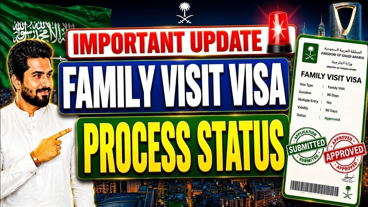 Important Update 🚨 Family Visit Visa Saudi Arabia 2026 New Update | 17-18 June Application Process 