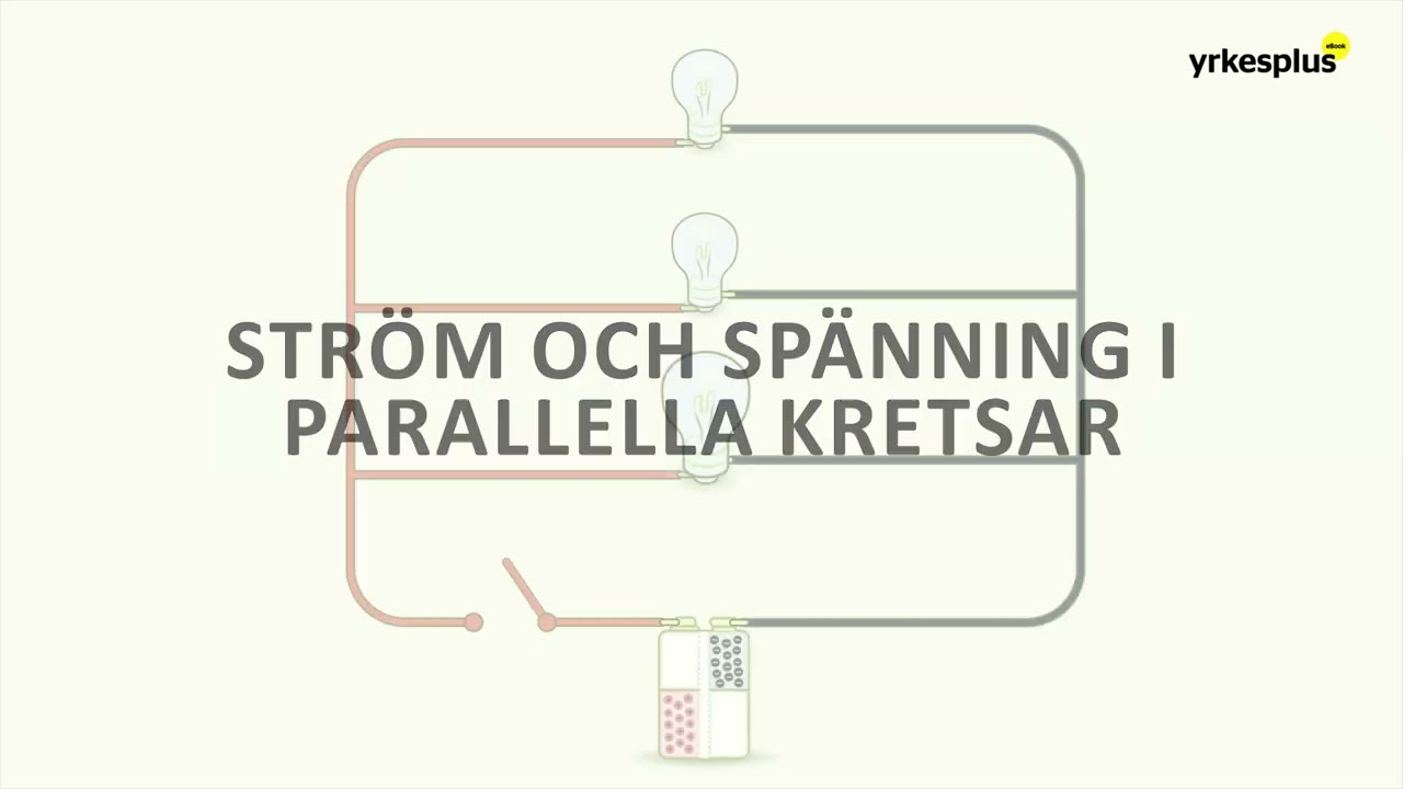 Str&ouml;m och sp&auml;nning i parallella kretsar