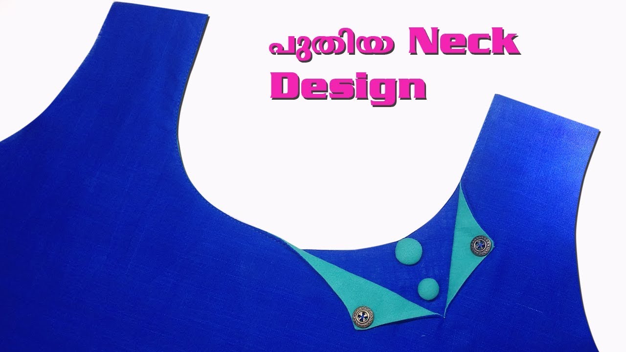 Neck design Stitching in malayalam/Churidar neck malayalam EMODE Malayalam Stitching