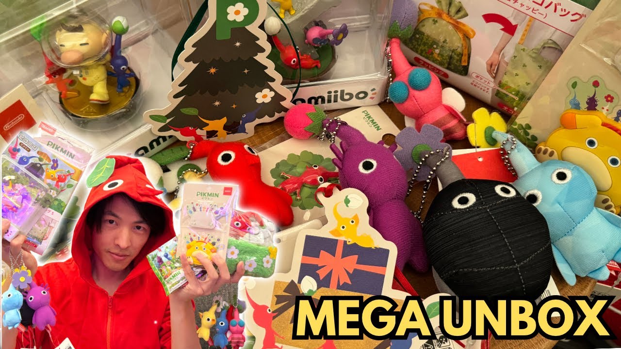 MEGA PIKMIN Unboxing from 3 Nintendo Stores (Tokyo, Osaka & Kyoto) - Amiibo, Blind Bags etc ピクミン 開封