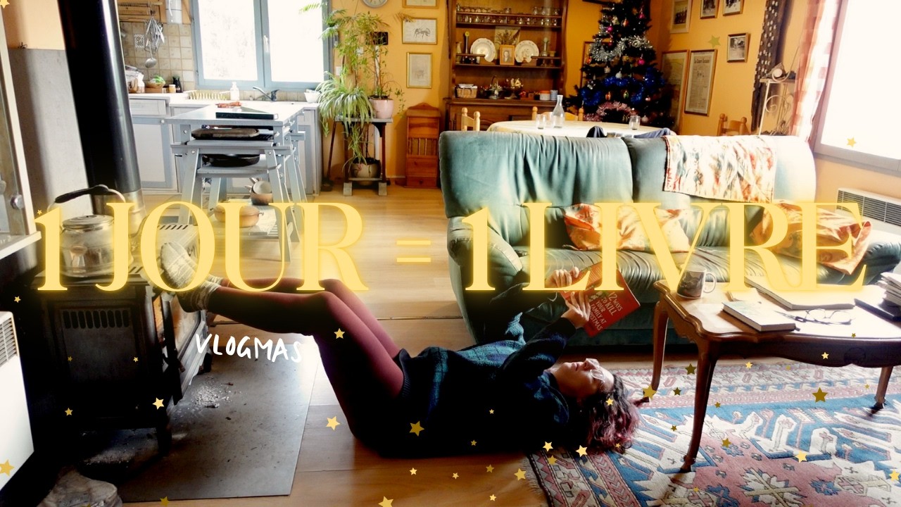 Lecture, chocolat chaud et feu de cheminée: un #vlogmas au goût de vacances