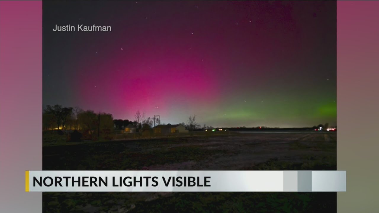 Northern lights visible in skies across central Indiana