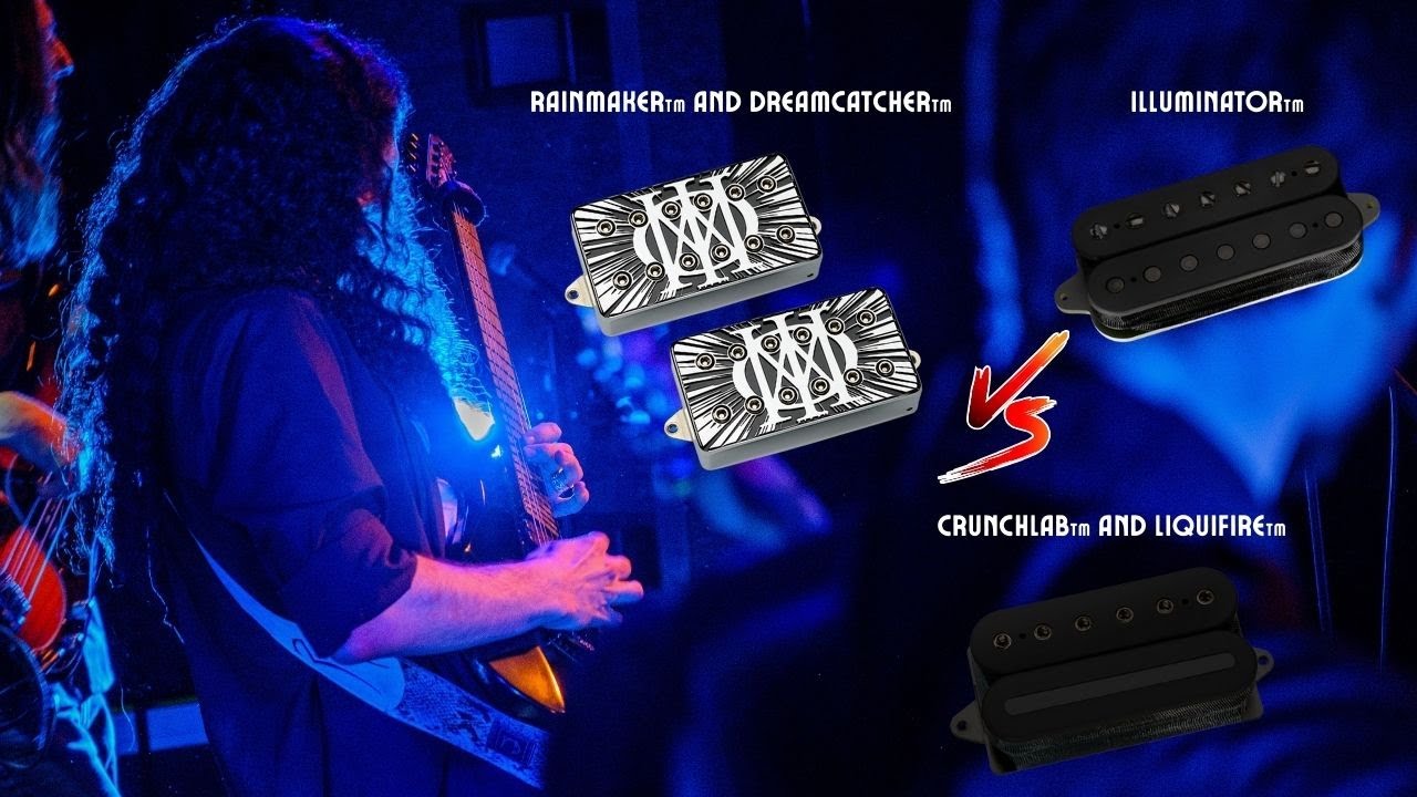 CrunchLab/LiquiFire vs Illuminator vs Dreamcatcher/Rainmaker - DiMarzio Pickup Comparison