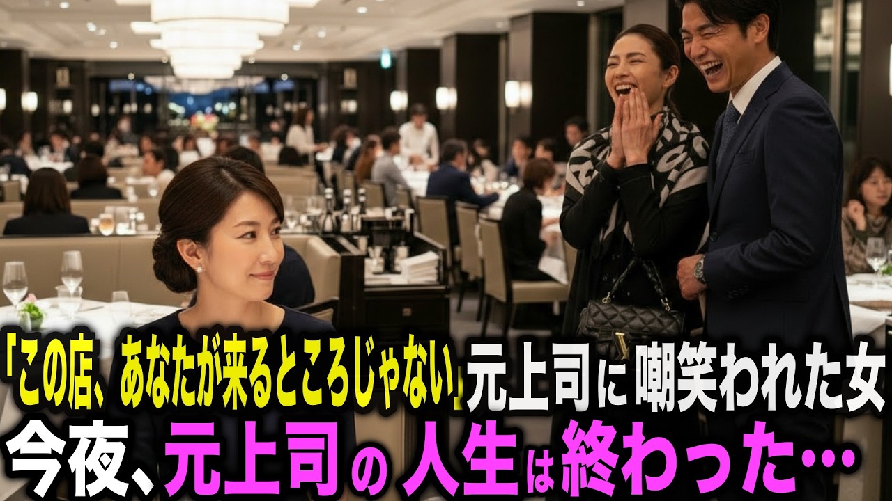 「こんな店、あなたみたいな人間が来るところじゃないわよ」高級レストランで元上司に嘲笑われた女。悪役が自ら暴いた真実で、その夜全てが終わった——広告