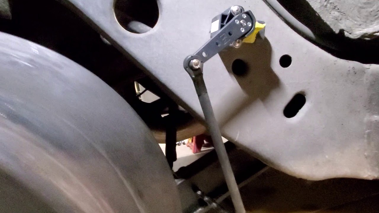 Accuair rear leveling sensors installed