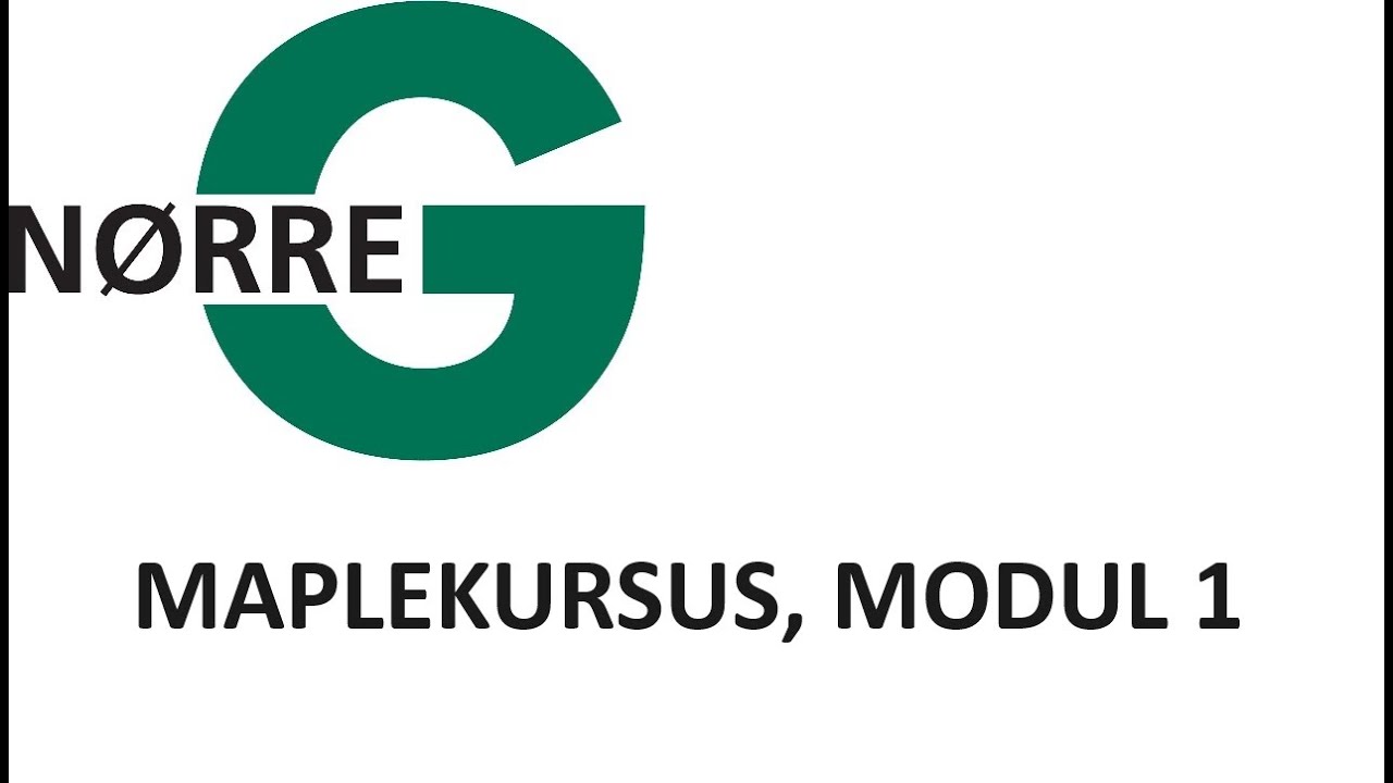 Maple-kursus, modul 1 (Mac) - Installation af Maple