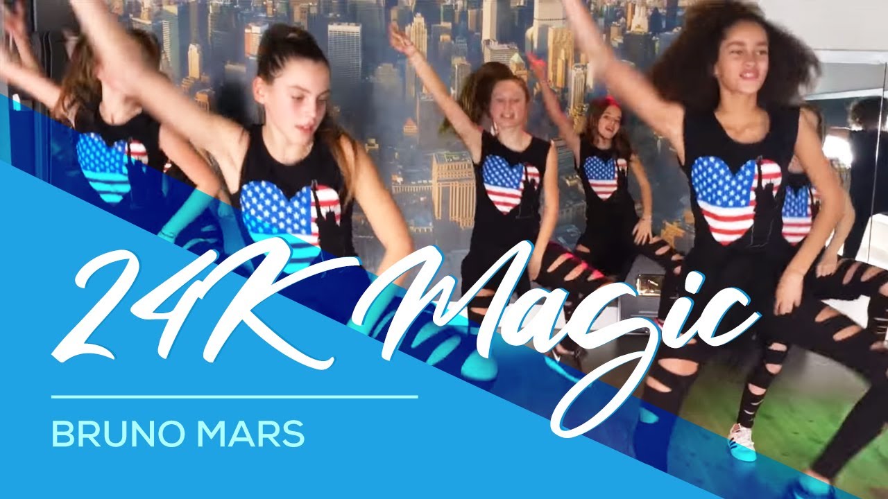 24K Magic - Bruno Mars - Easy Fitness Dance Kids Teens Choreografie Baile Bailar