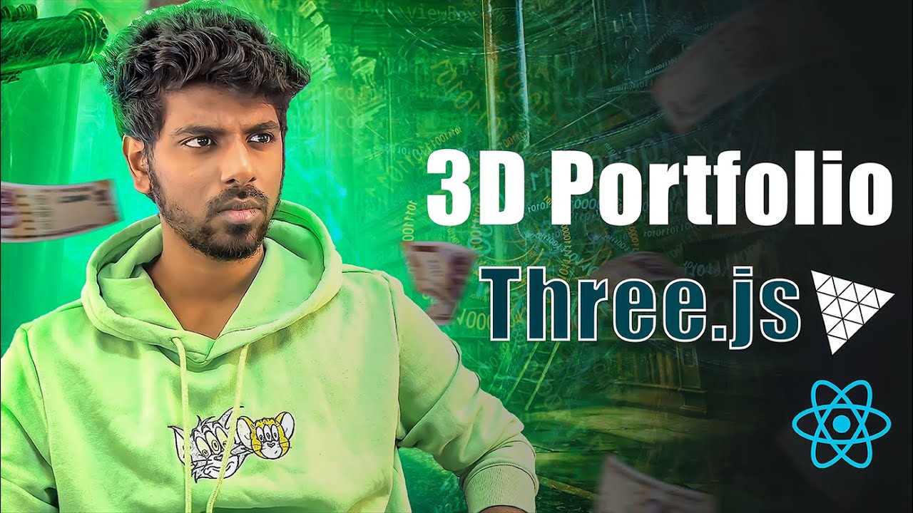 Build an Amazing 3D Developer Portfolio in React with Three.js  - in Tamil | Anton Francis Jeejo