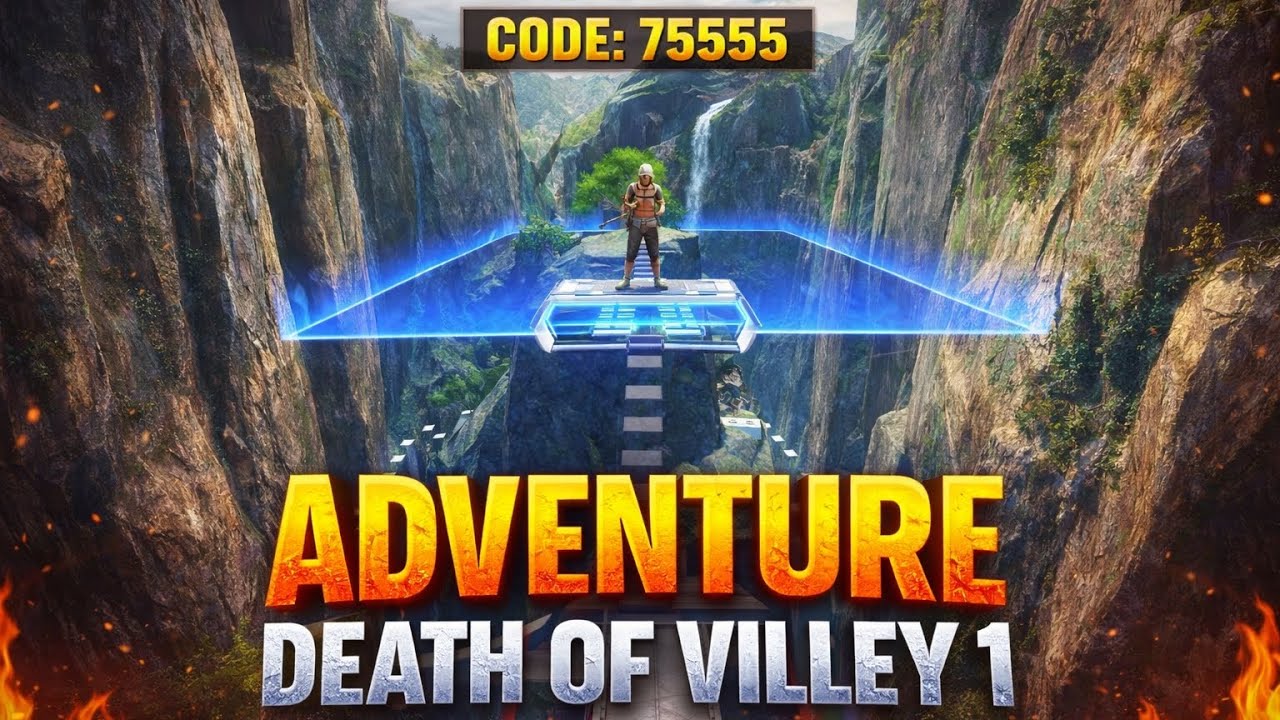 Adventure Death of Villey 1 Gameplay Hindi | Bgmi Wow Parkour Map Code 75555 | Parkour Challenge | 