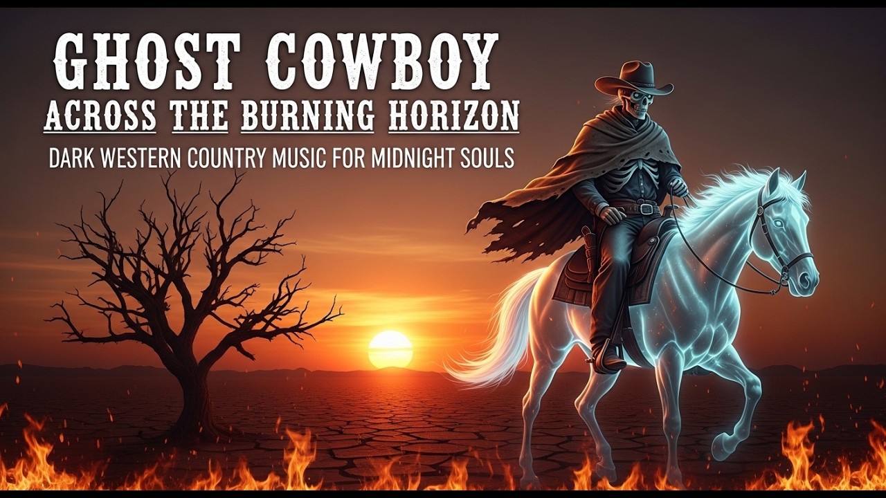 Ghost Cowboy Across the Burning Horizon – Dark Western Country Music for Midnight Souls #darkcountry