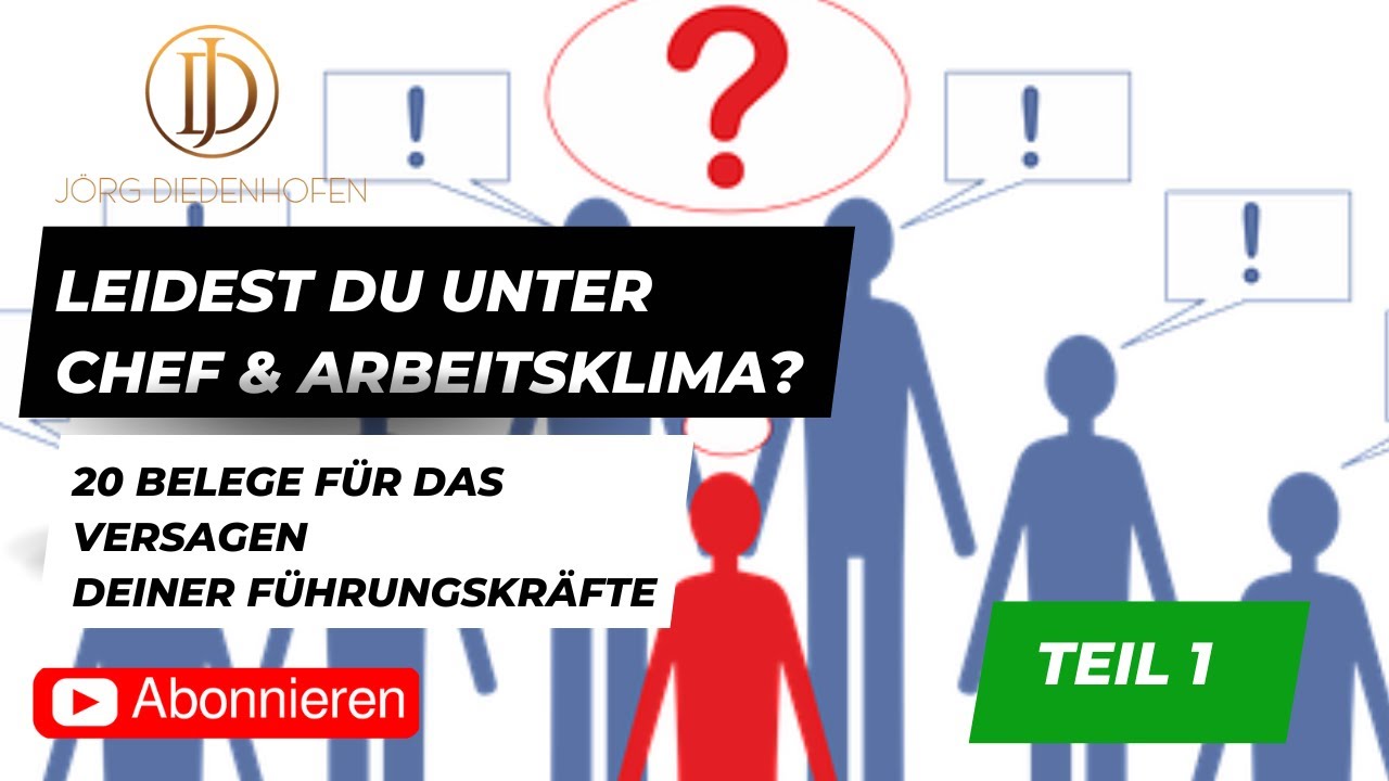 Schlechtes Arbeitsklima? Leidest du darunter? 20 Gr&uuml;nde f&uuml;r ein schlechtes Betriebsklima #1