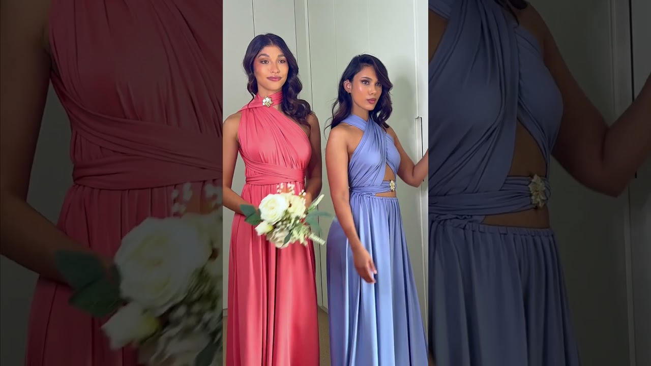 Matching but Not Matching Bridesmaids | Coordinated Infinity Dresses