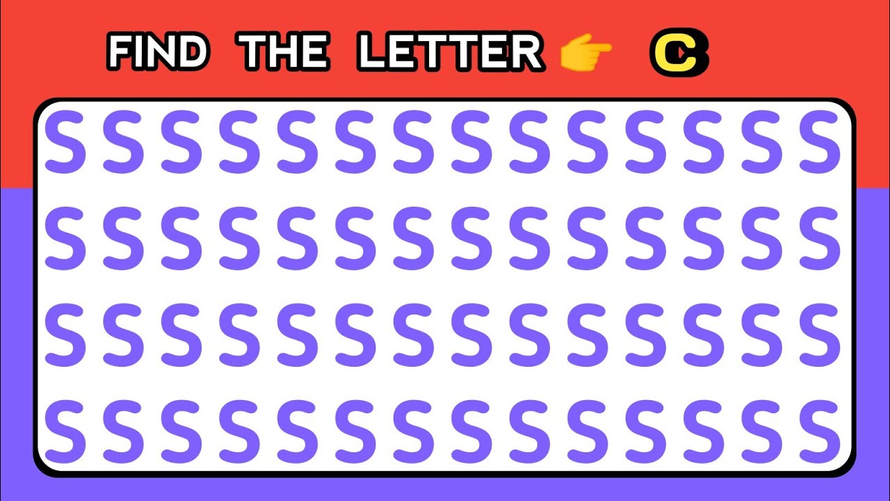 99% Fail  | Only Genius Can Find | Number & Letter Edition.